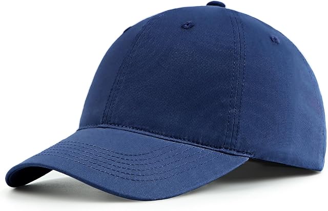 Zylioo M/L/XL/XXL Men's Baseball Caps Closed Back for Big Heads,Sun Protection Running Golf Cap Women,Athletic Non-Adjustable Sport Hats
