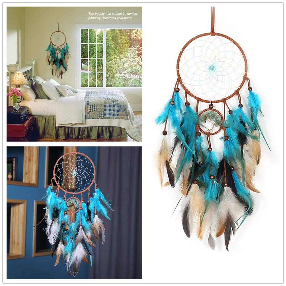 Attrape-êves,Sweet Dream Catcher, Décoration Murale LED,Violet Murale Indienne pour Chambre à Coucher, Bricolage, Cadeau de Mariage Noël, pour Enfants/Filles/Amis