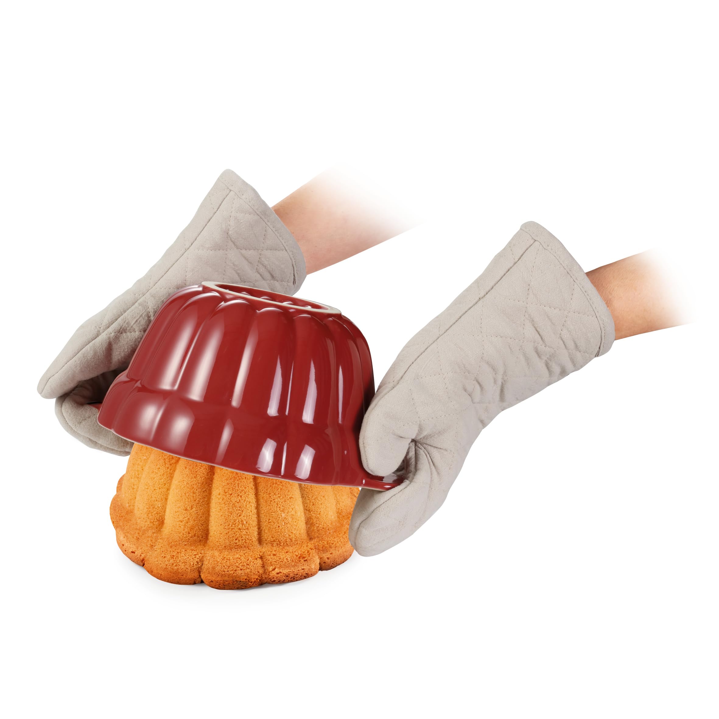Tescoma 622204 Delicia Moule céramique a kouglof, rouge, 28,5 cm