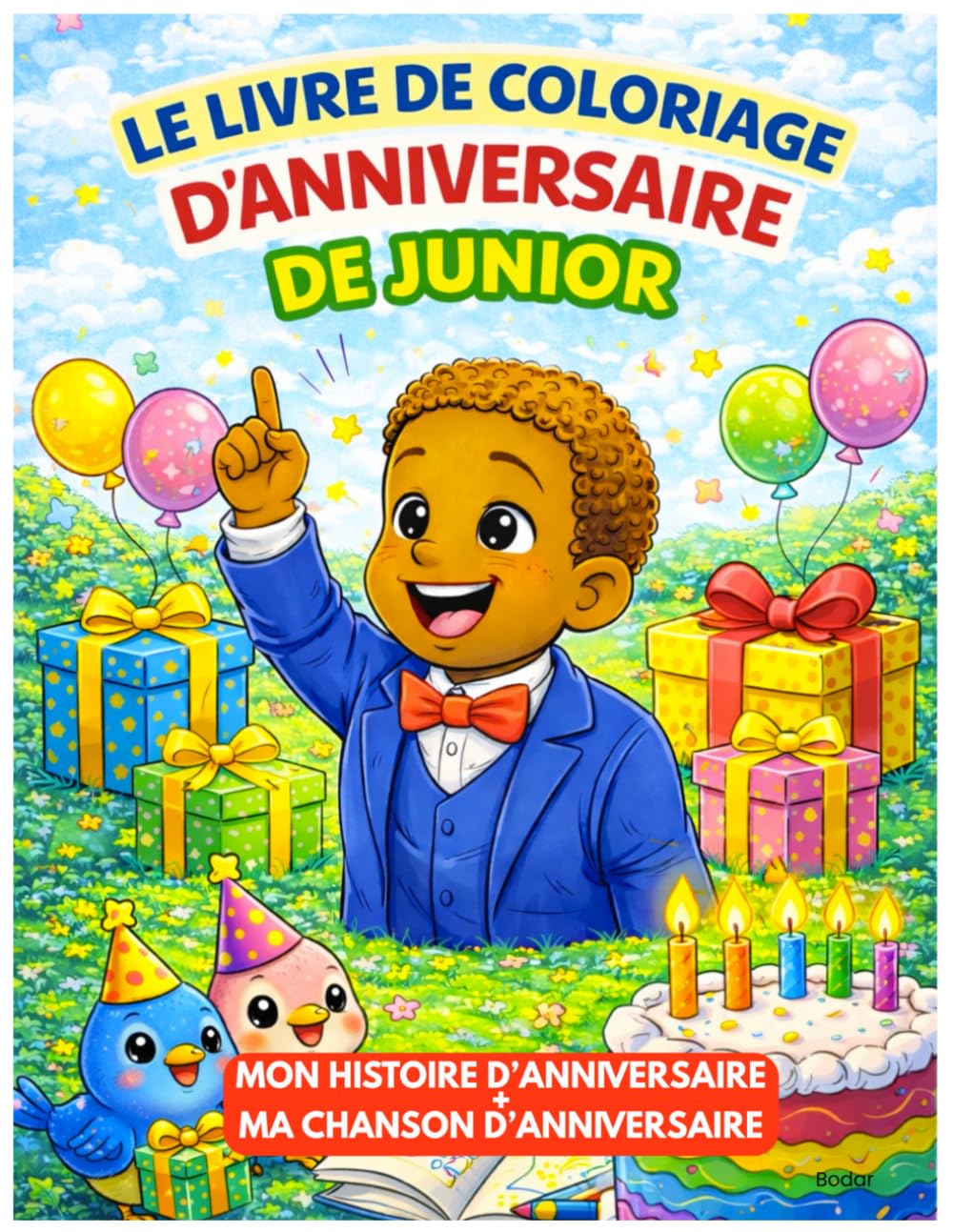 LE LIVRE DE COLORIAGE D'ANNIVERSAIRE DE JUNIOR