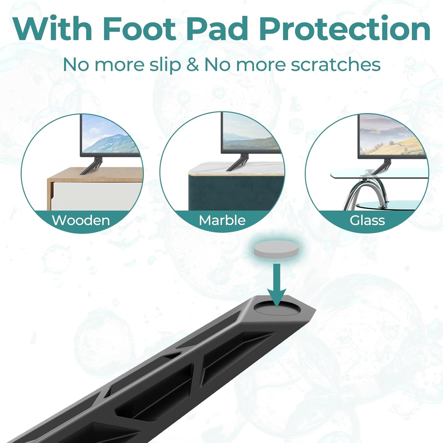 Yaotieci TV Stand Legs Only for Vizio V505-H9, Not for Others, for Vizio TV Legs Replacement with Screws Set, Easy to Install