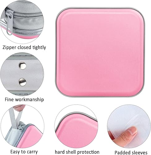 Miniatura 68 de Funda para CD, capacidad para 40 unidades, para CD/DVD, cartera, de plástico duro, DVD, carpetas de almacenamiento para automóvil, hogar, oficina,