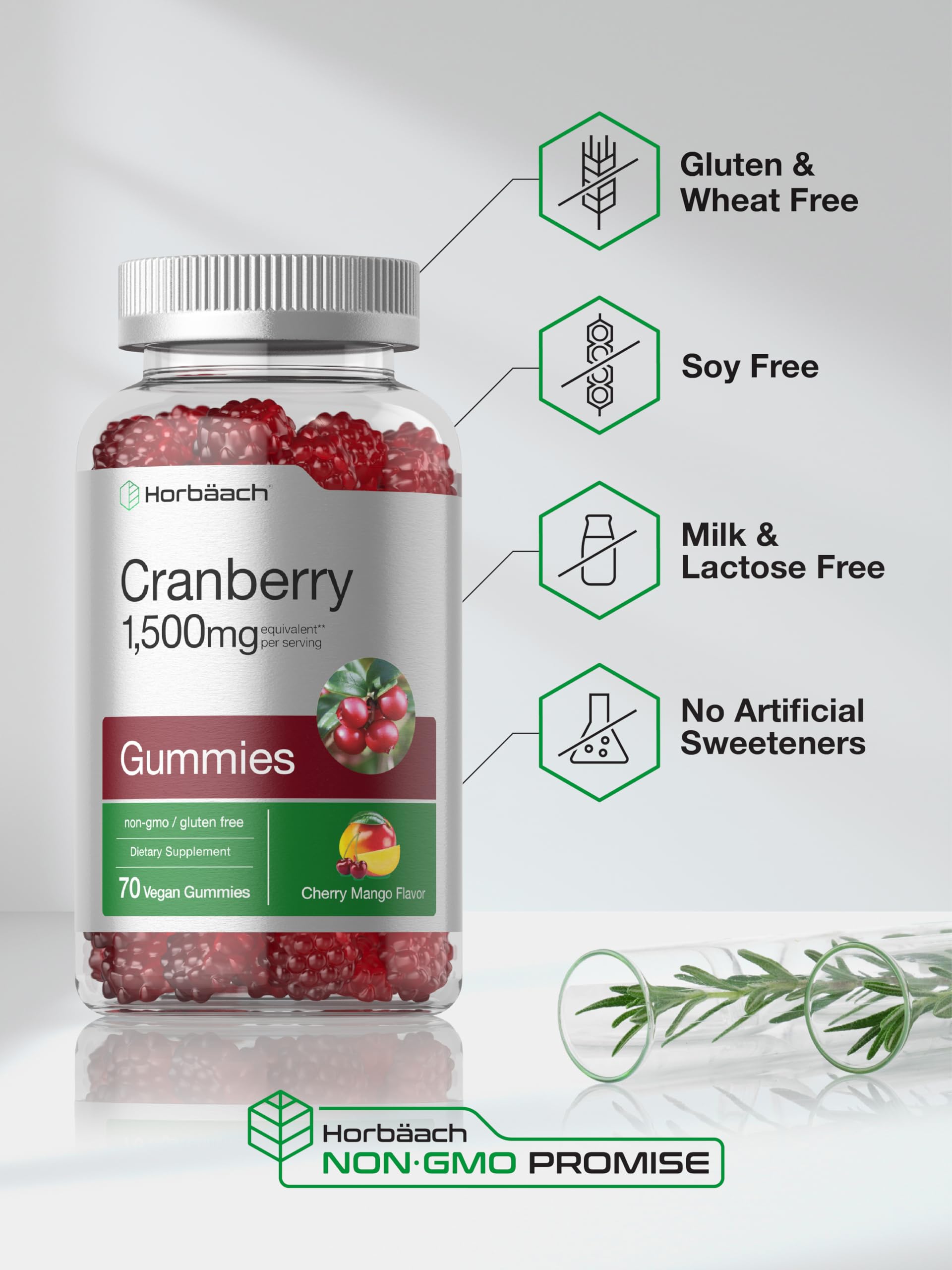 Horbäach Cranberry Gummies | 70 Count — Amazon image 5