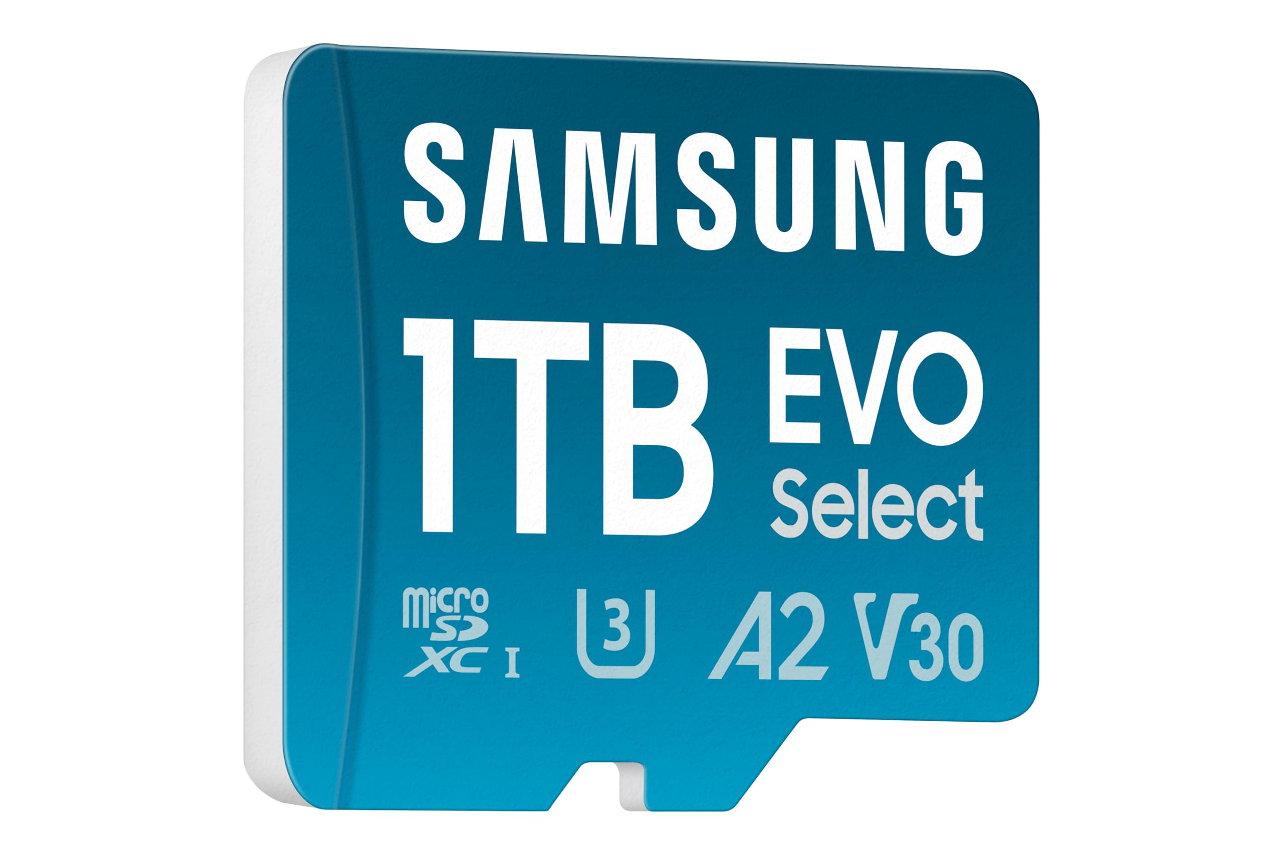 Samsung EVO Select (2024) microSD Card + SD Adapter, 1TB, UHS-I U3, 4K UHD, Full HD, 160MB/s Reading, Memory Card for Smartphones, Tablets and Laptops, MB-ME1T0SA/EU