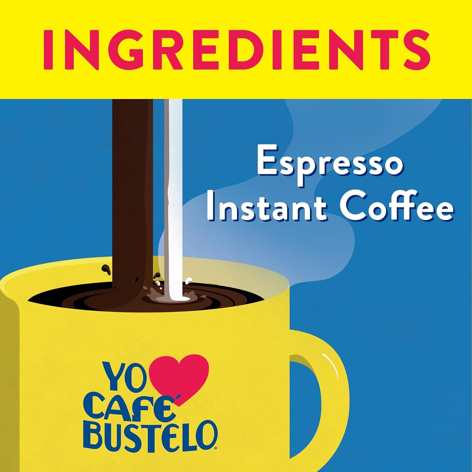 Café Bustelo Espresso Style Dark Roast Instant Coffee, 3.5 Ounce Jar (Pack of 12)