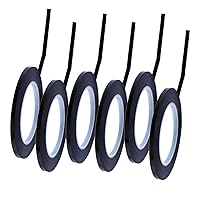 Vista 1 de Outus 6 Pack 3 mm Width Graphic Chart Tape Art Tape Grid Marking Tapes Whiteboard Gridding Tape Self-Adhesive Artist Tape, Black