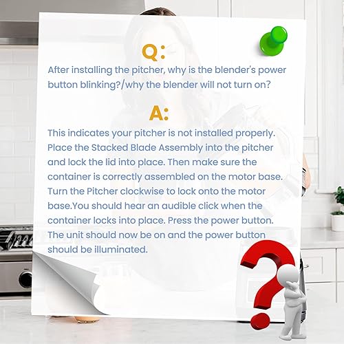 Miniatura 8 de WARDFYT Jarra de repuesto de 72 onzas XL compatible con Ninja Blender Professional, jarras trituradoras de 72 onzas de repuesto para Ninja BL610