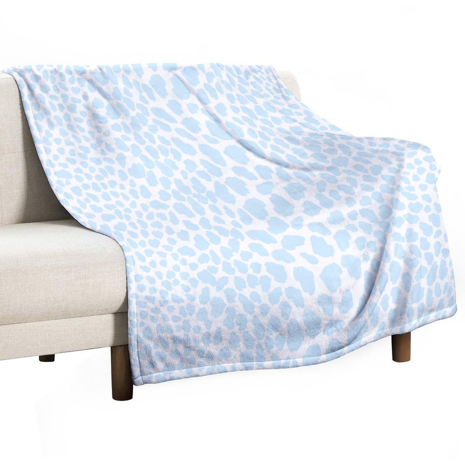 Couverture léopard polaire anti-froid pour canapé et chaise de bureau