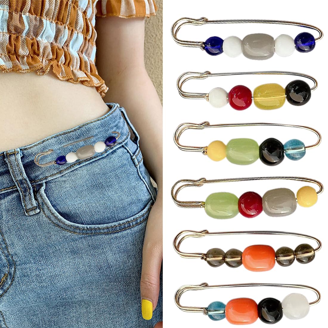 FISH DRAGATE 6 Pcs Pince à Robe,pinces à Cardigan,clips De Pull Vintage,shawl Clip,épingle à Linge Vintage Pour Femmes Filles,collier Vintage Rétro,clips Pour Robe, Châle, Manteau