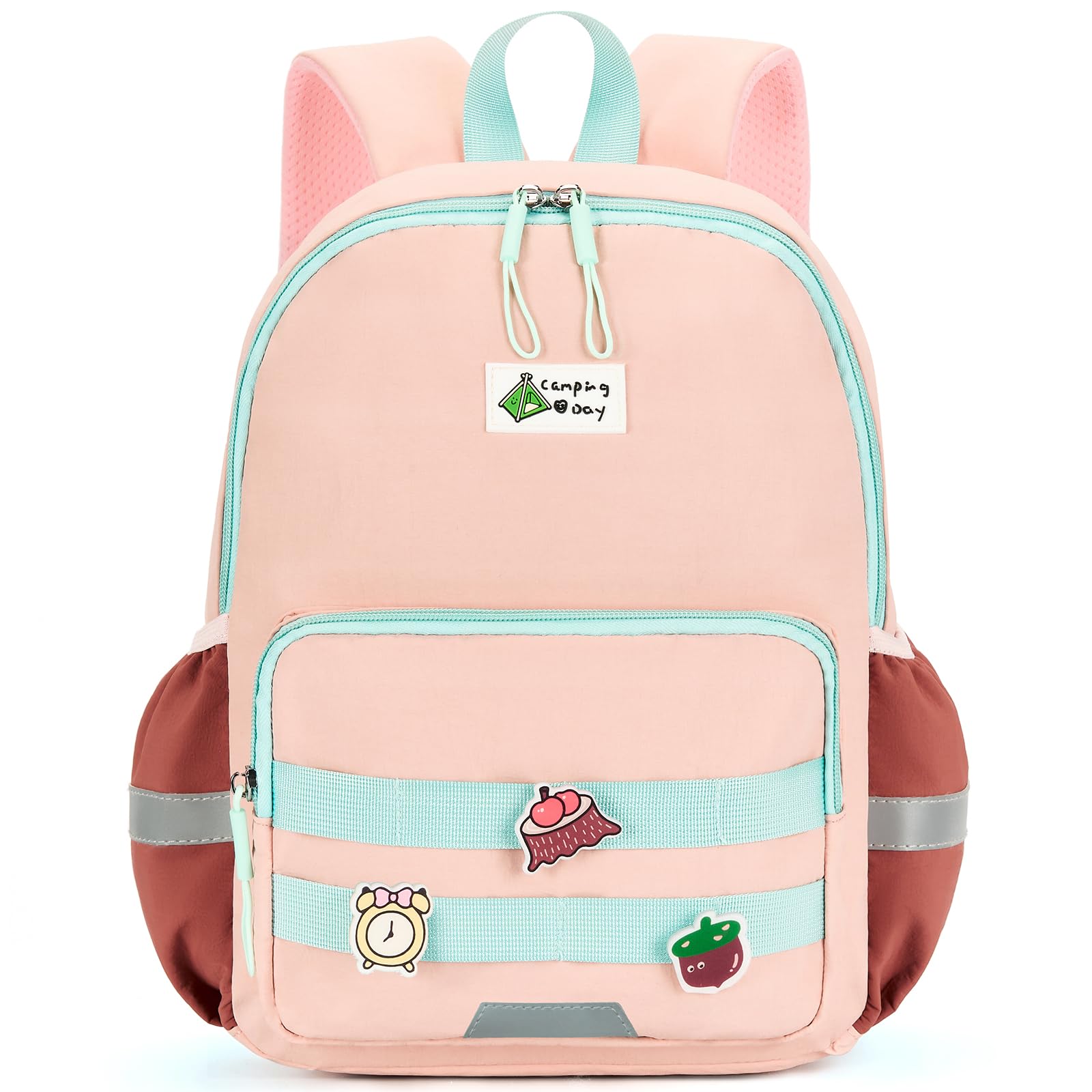 PROTAURI Kinderrucksack mit Brustgurt Jungen Mädchen, Leichter Kindergartenrucksack mit Reflektierend Wasserabweisend, 11.6L Großer Stauraum für Kita & Outdoor, für 3-7 Jahre