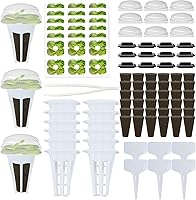 Vista 10 de 100 esponjas de cultivo de semillas para principiantes, suministros hidropónicos de plantas de interior, compatibles con QYO, LYKO, Idoo Sistema