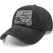 Biker Hat for Women Motorcycle Hat Adjustable Size Patriotic Baseball Cap Men Motorbike Biker Rider Lover Meets or Casual Outings