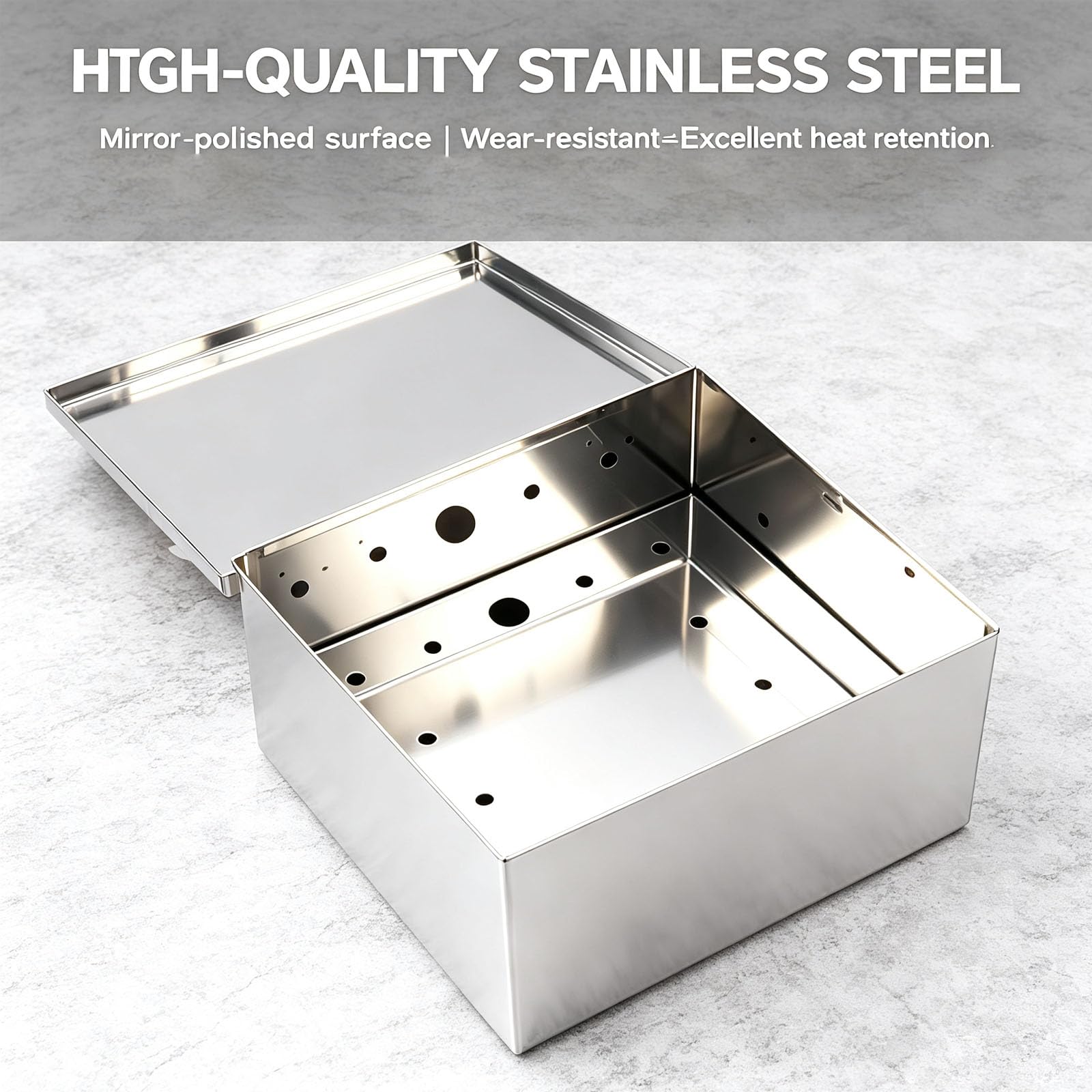 Scatola di Essiccazione Multifunzione in Acciaio Inox per alghe, Sushi e Verdure con Lampada riscaldante.