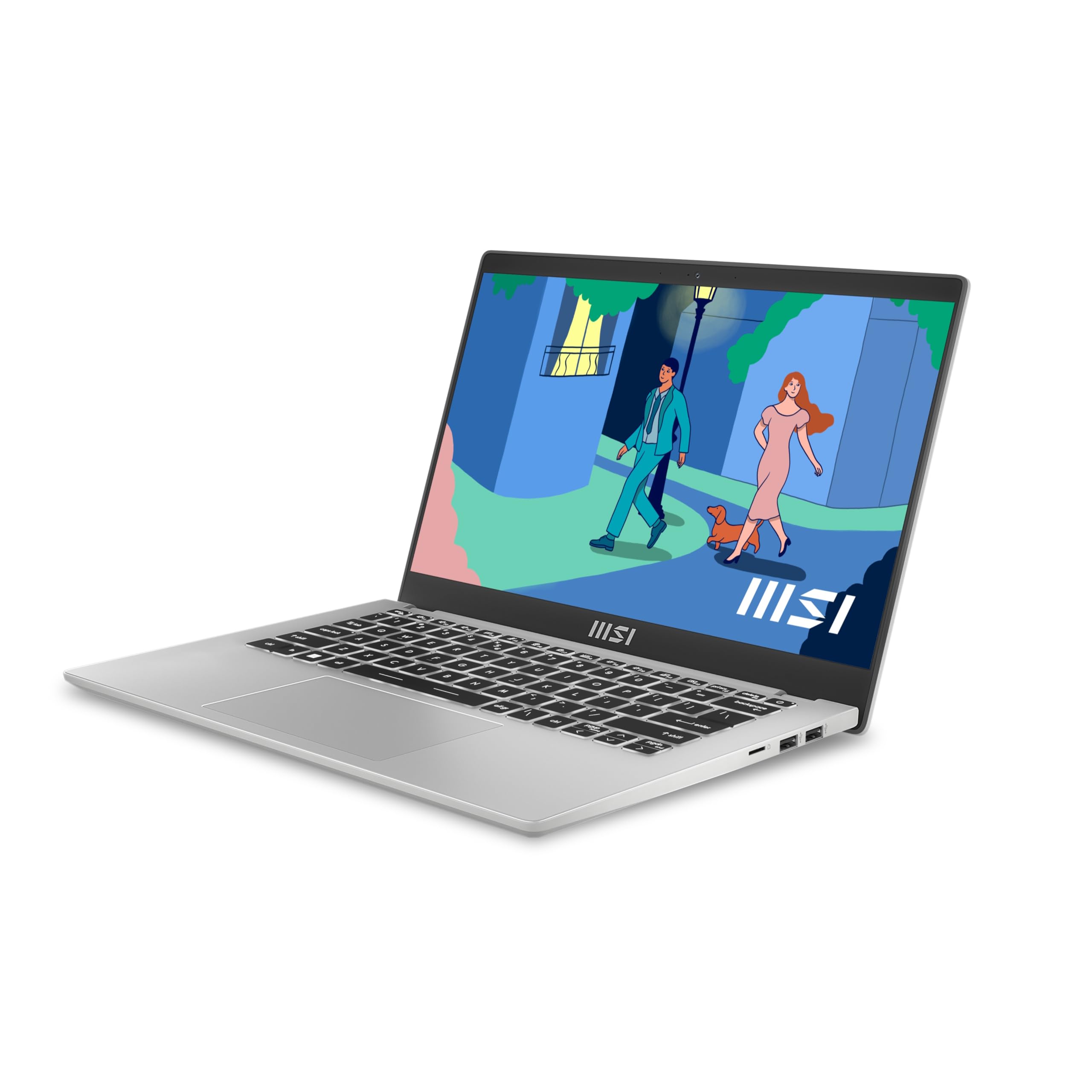 MSI Modern 14 C12M-073IT, Notebook 14" Full-HD 60Hz, Intel I7-1255U, Intel Iris Xe, 16GB RAM DDR4, 512GB SSD M.2 PCIe 3, WiFi 6, Win 11 Home [Layout e Garanzia ITA]