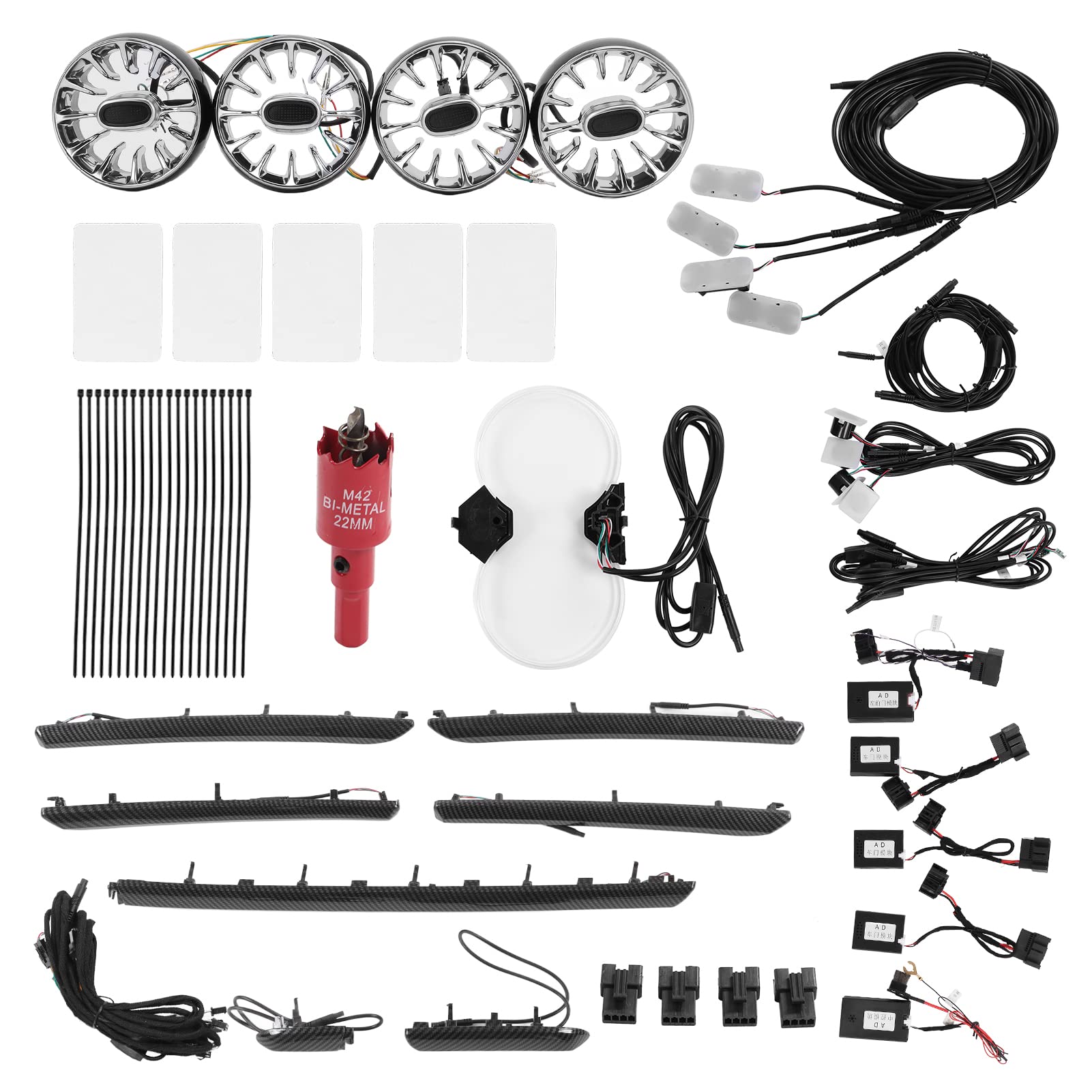 Strisce LED per interni auto, kit di illuminazione decorativa per interni auto, perfetti per gli aggiornamenti di moda