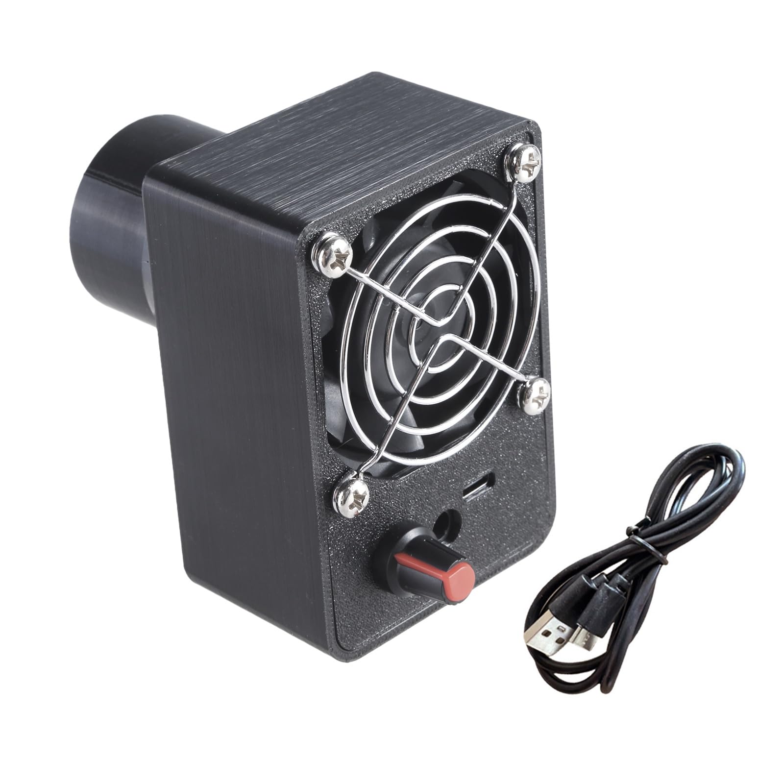 Newft 42Mm Dc12v 5.5X2.1mm Blower Fan With Adjustable Speeds And Multiple Nozzle Sizes For Efficient Cooling Usb Powered Air Blower