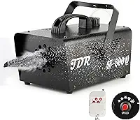 JDR Máquina de neve de 800 W, controle remoto sem fio, modo automático, máquina de espuma portátil para festas, ao ar livre, crianças, casamento, efeito de palco, interior, Natal, desfiles de floco de