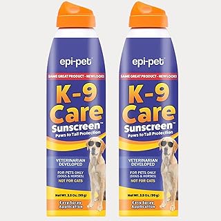 Epi-Pet K-9 Care Sunscreen, Paws to Tail Protection, Prevents Sunburns o...