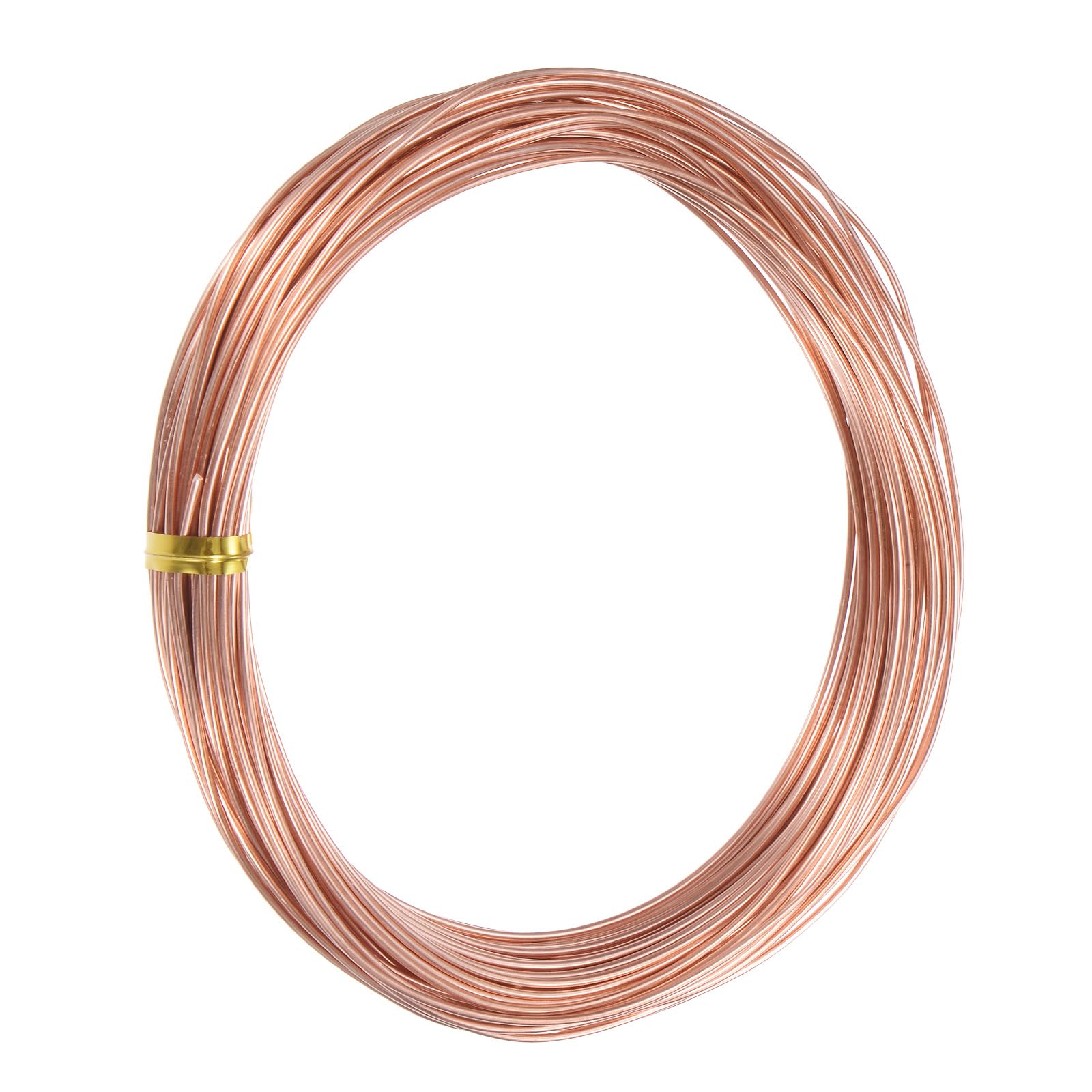 M METERXITY 99.9% Soft Copper Wire, 18 Gauge 49FT Pure Copper Wire for DIY Crafting/Jewelry Making/Gardening Plant/Beading