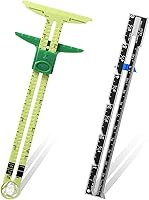 Frienda 2-Pack 5-in-1 Sliding Sewing Gauge Ruler - Precise Measuring Tool for Quilting, Knitting, Crafts & Beginners