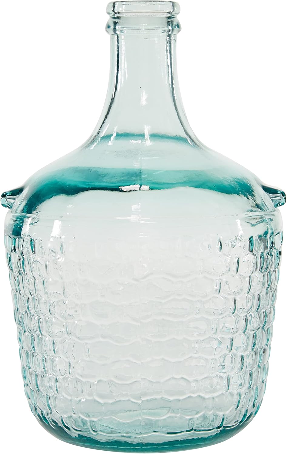 Deco 79 Recycled Spanish Glass Vase, 8" x 8" x 12", Clear