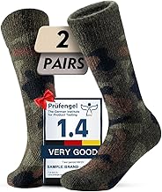 Alpaca Wool Thermal Winter Boot Socks Heavyweight Thick Warm Padded Moisture-Wicking Insulated Cold Weather