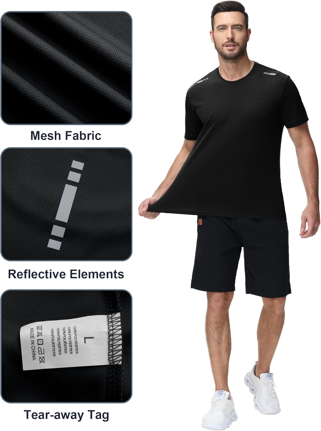 مجموعة تيشيرتات زووفلاي للرجال من 3 قطع، تيشيرتات رياضية سريعة... - view 4