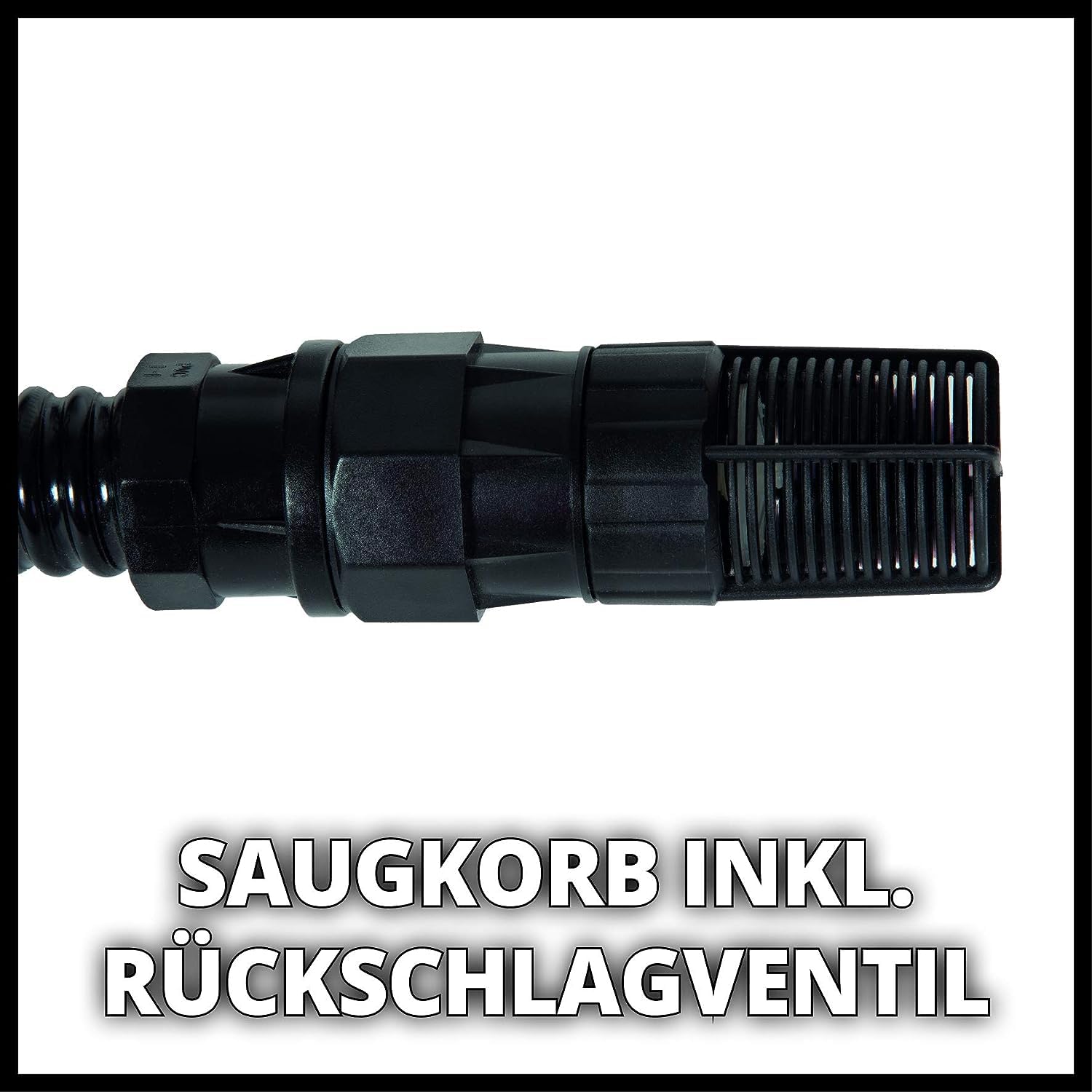 Einhell Tuyau d'aspiration 7 mètres PVC noir