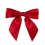7Rainbows 20pcs Boutique 4.5 Red Satin Ribbon Bows for Craft Sewing Scrapbooking Wedding and Gift Wrapping
