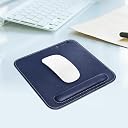 CLADD! - Vegan Leather Mouse Pad with Wrist Rest, Non-Slip Backing, Waterproof, Stitched Edge, Handmade, Eco-Friendly, Blue, Pack of 3 gallery image