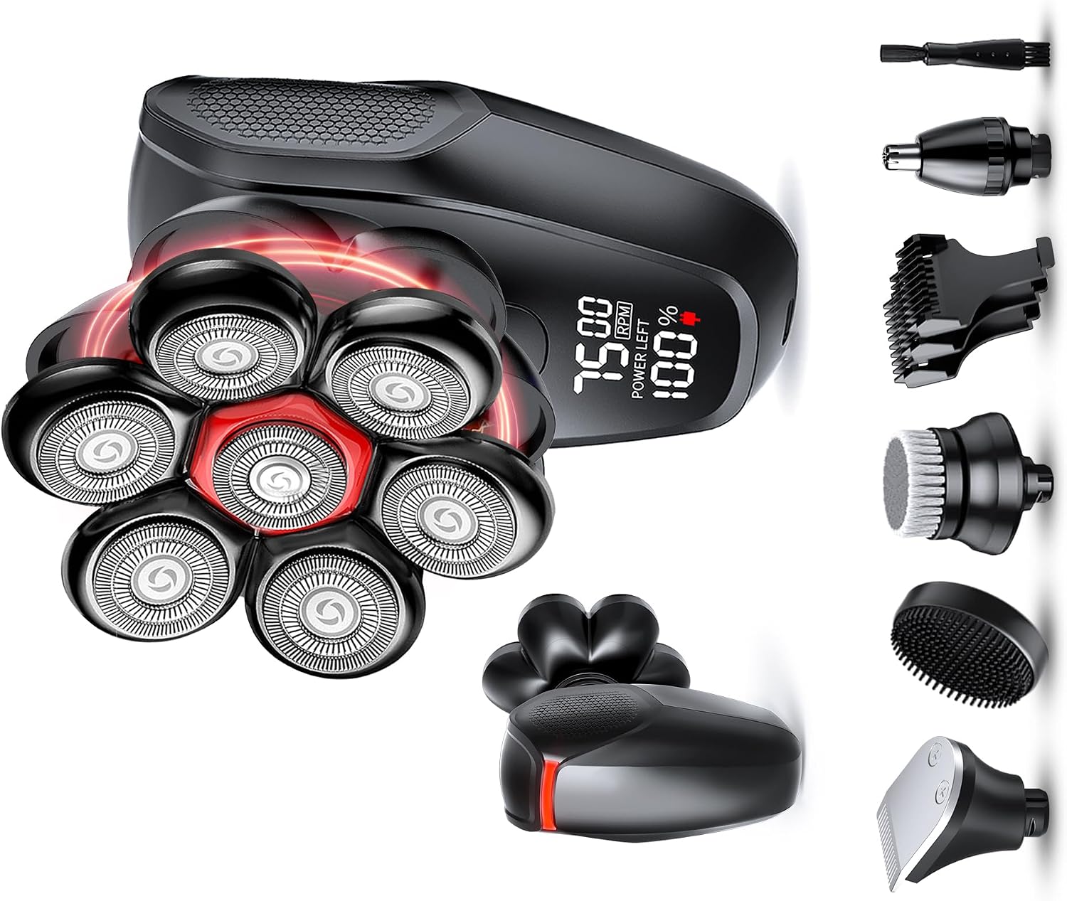 7D Magnetic Head Shaver for Bald Men - IPX8