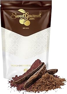 SweetGourmet Carob Powder, Virginia Roast, Mediterranean Chocolate, Cocoa Alternative, Caffeine-Free, Kosher, Natural Sweet, 2-Pound Bulk Bag