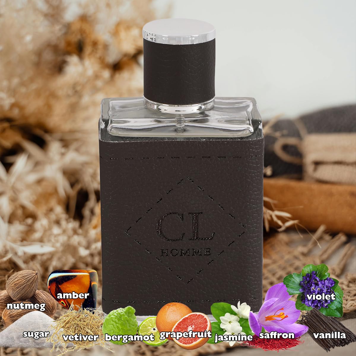 Cl Homme Spray Cologne - Eau De Toilette for Men - 3.4 fl.oz