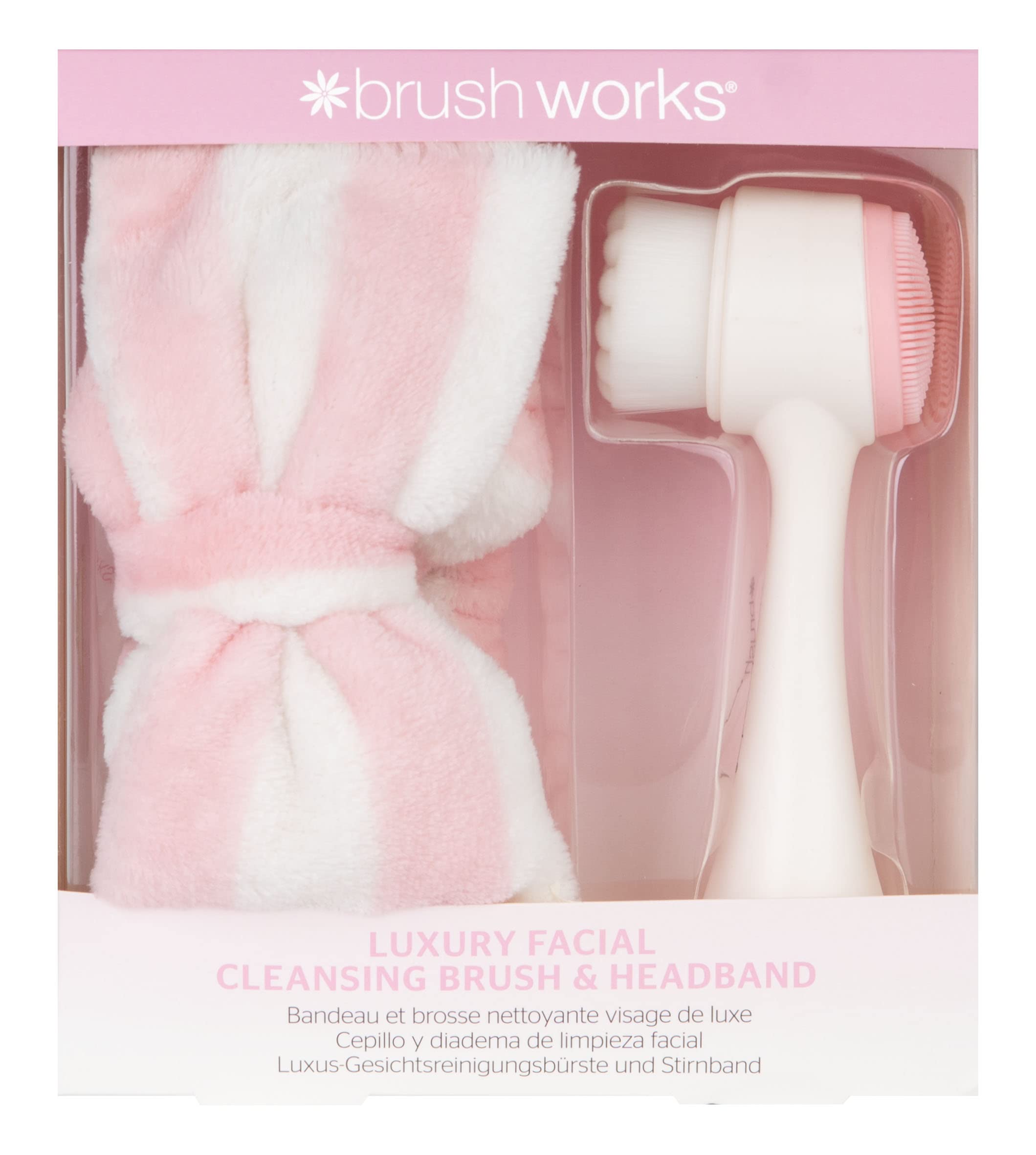 Brushworks Luxury Facial Cleansing Brush & Headband