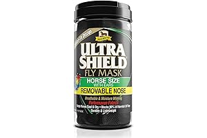 Absorbine UltraShield EX Equine Fly Mask with Nose Protection