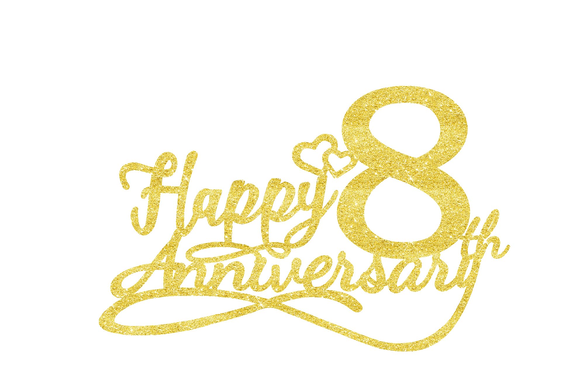 8th ANNIVERSARY　ANNIVERSARY THANKS FAIR 8 8th Anniversary Cake Topper Svg, 8th Happy Anniversary
