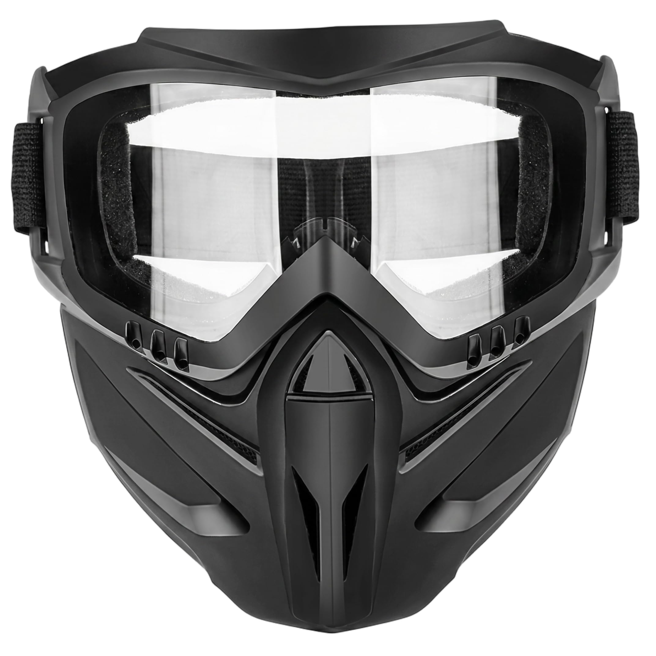 Welding Mask, Detachable Welding Goggles Dust & Windproof Face Shield for Grinding - Transparent Lens Goggles