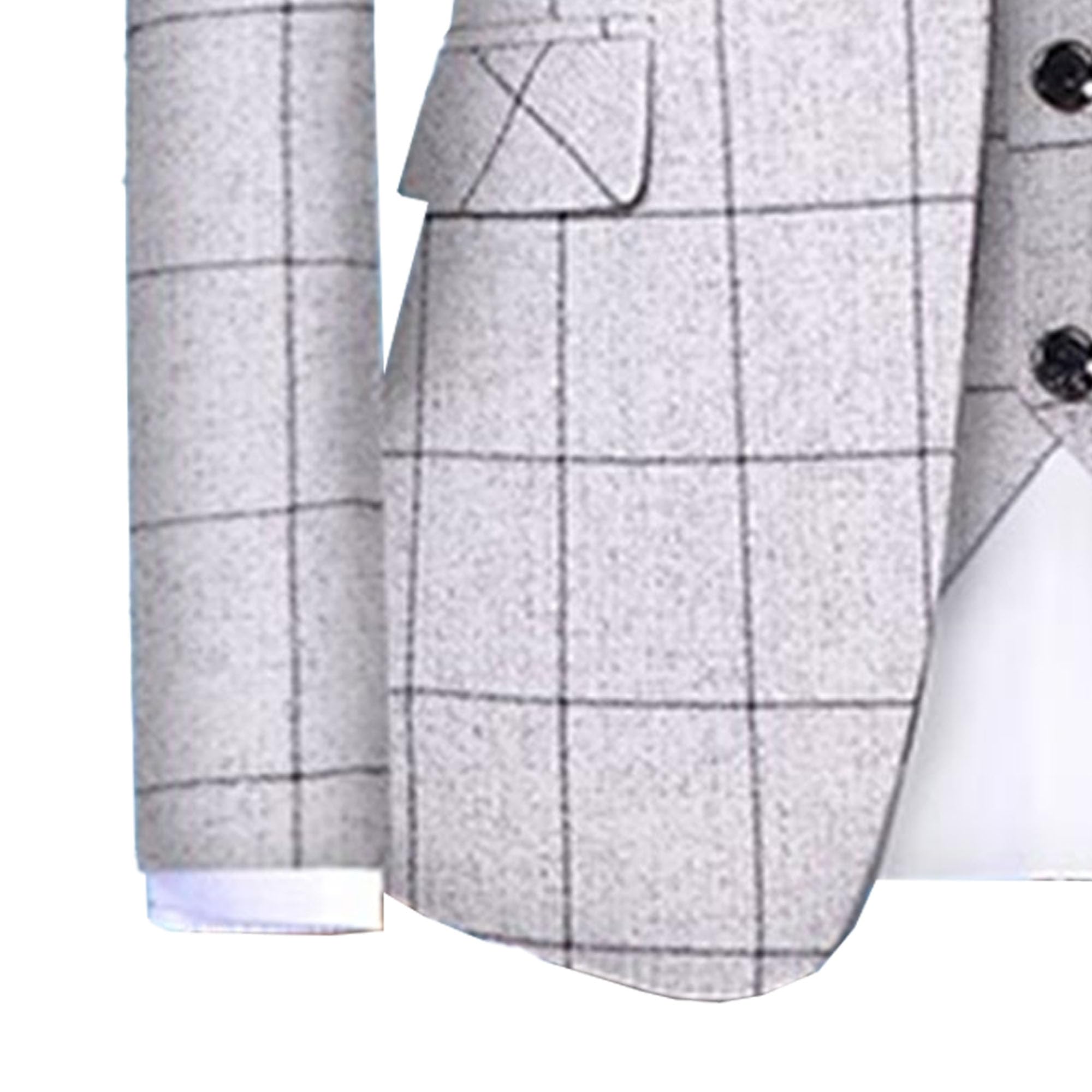 Abiti 3 Pezzi Slim Fit A Righe per Uomini Blazer Lavoro con Risvolto dentellato Giacche Da Sposa Di Moda