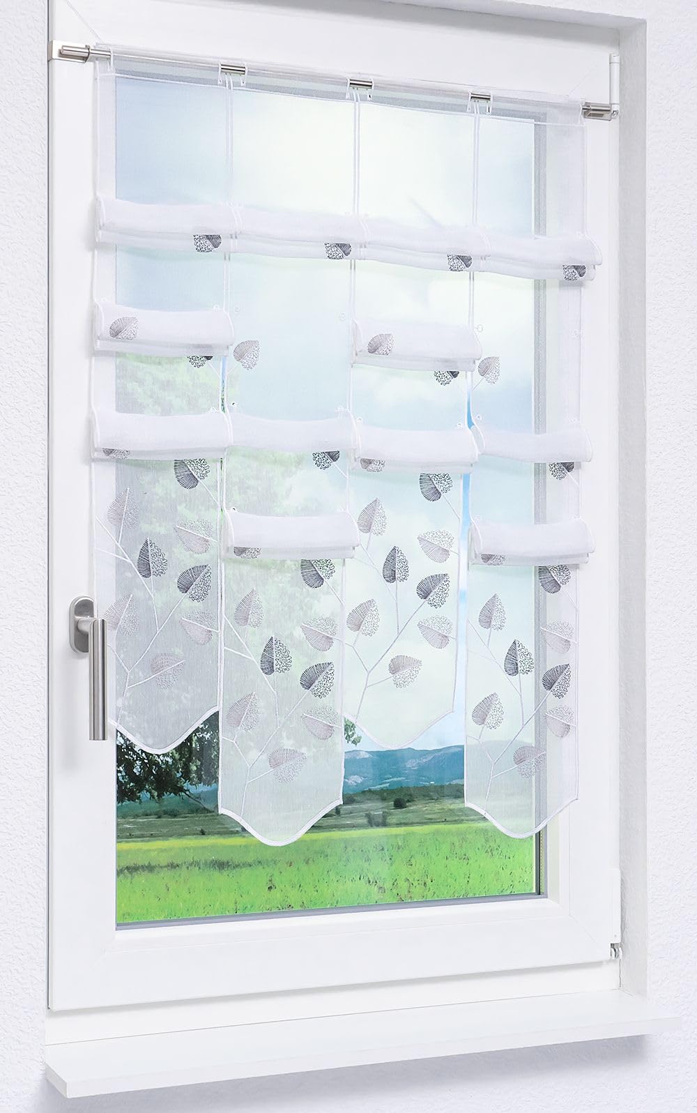 Panneaux Designblätter (BxH) 96x140cm in grau