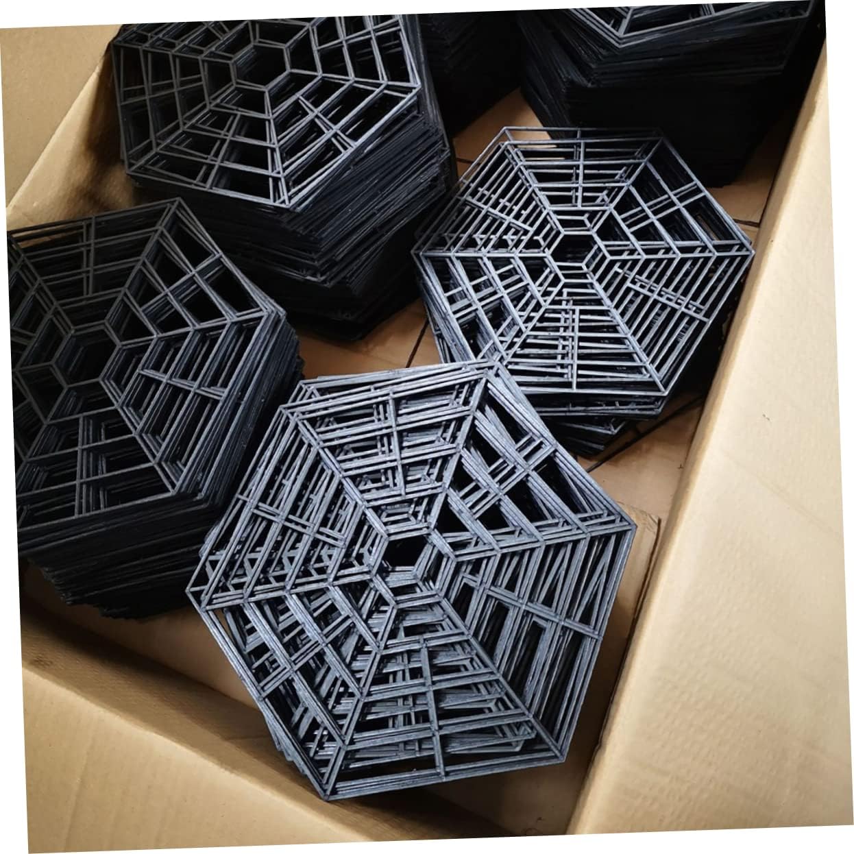 ORFOFE 20pcs 6-Angle Fish Pond Netting Pool Netting Fish Protectors Professional Mesh for Outdoor Pond