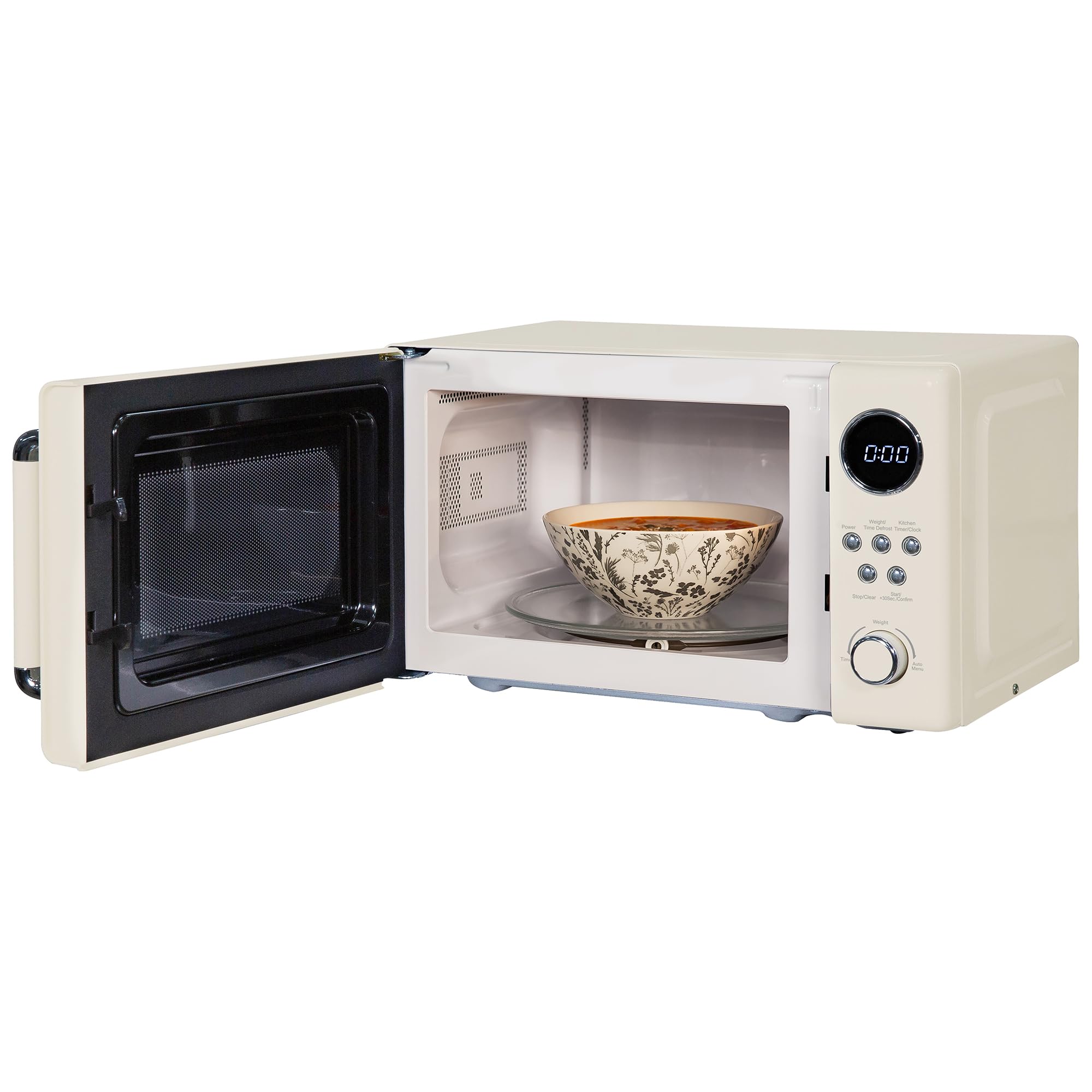 Russell Hobbs RHM2044C Retro 20 Litre Cream Digital Microwave, 800W, Mirror Finish, 8 Auto Cook Settings, 5 Power Levels — view 9