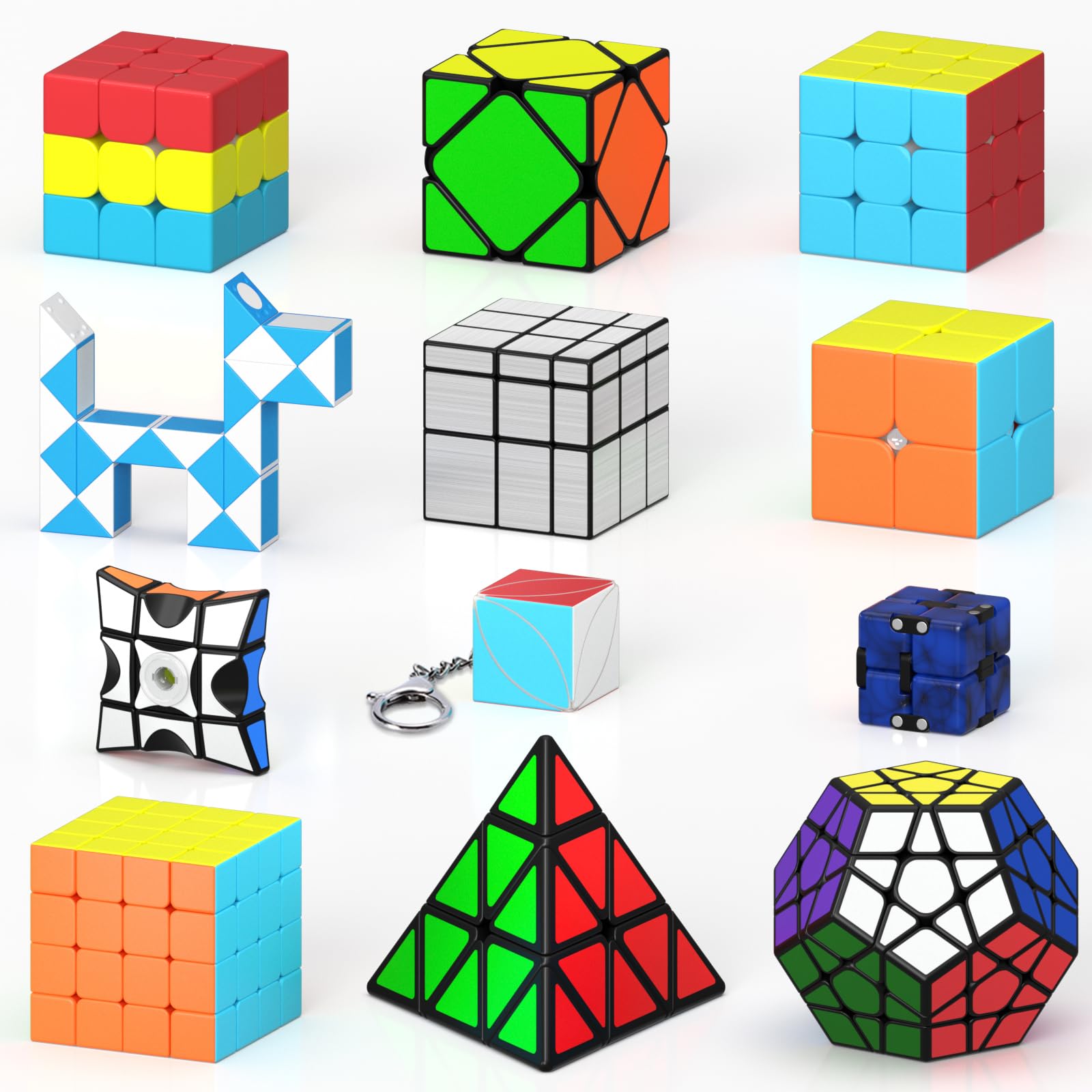 Amazon.com: TBFUNNY Speed Cube Set 12 Pack Magic Cube Set of 2x2