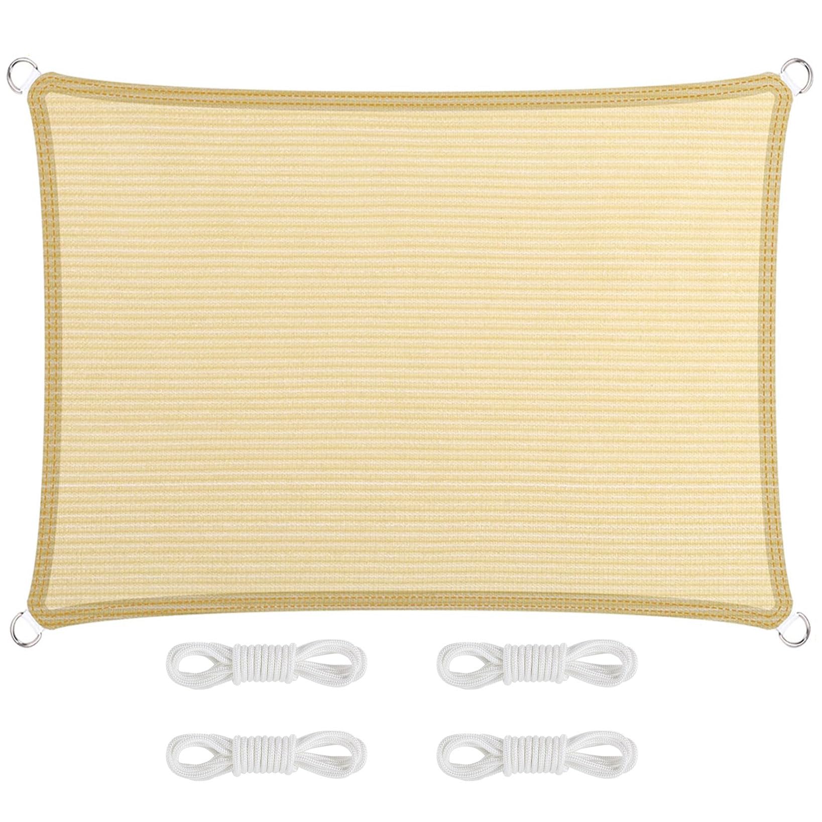 Voile d'ombrage haute résistance 200x260 cm avec bord renforcé