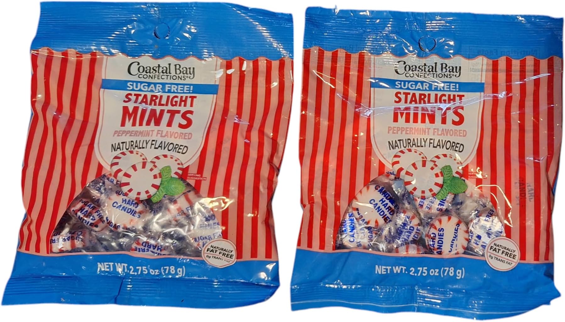 Coastal Bay Sugar Free Starlight Mints; Peppermint (2 Packs)