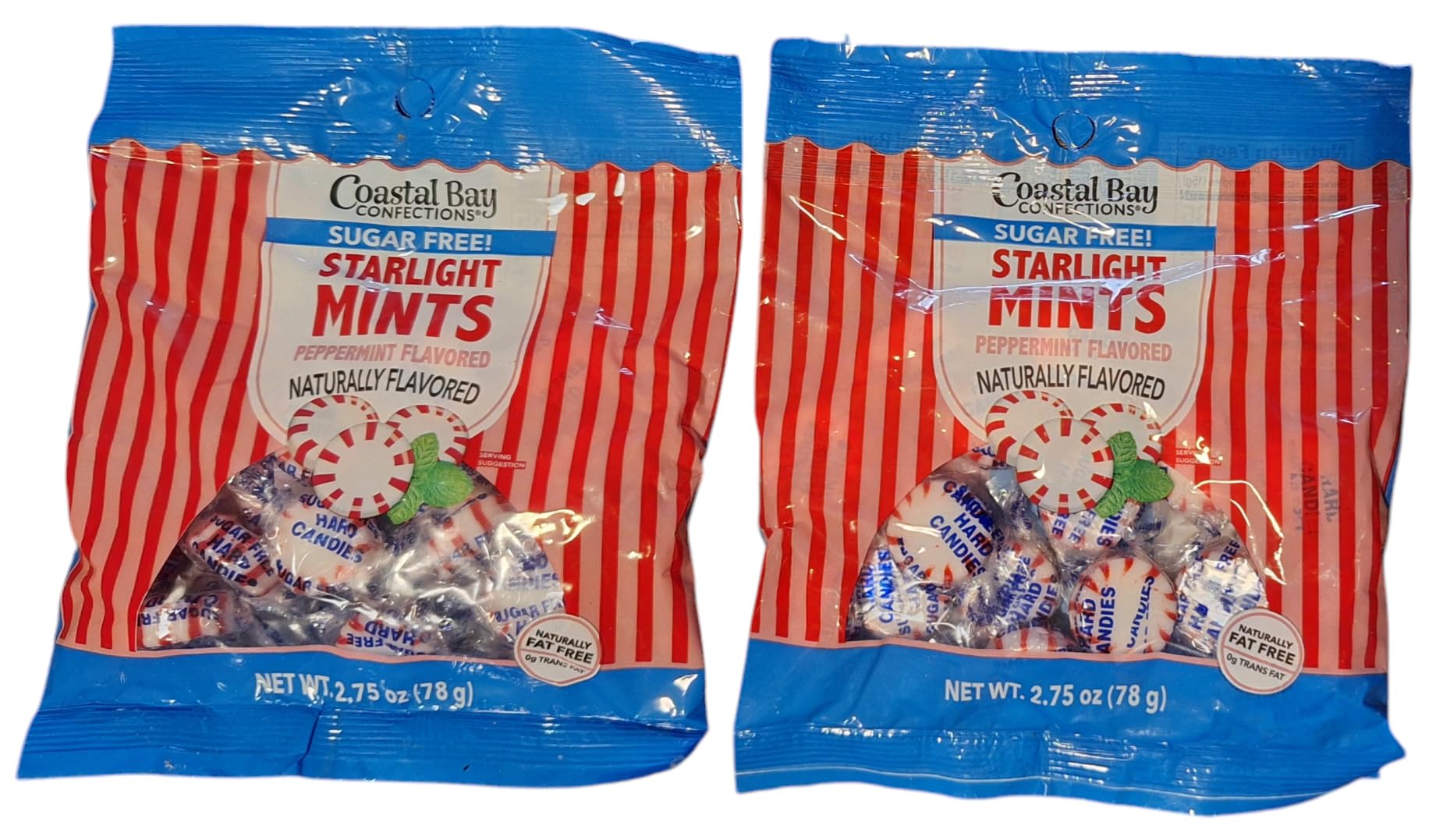 Coastal Bay Sugar Free Starlight Mints; Peppermint (2 Packs)