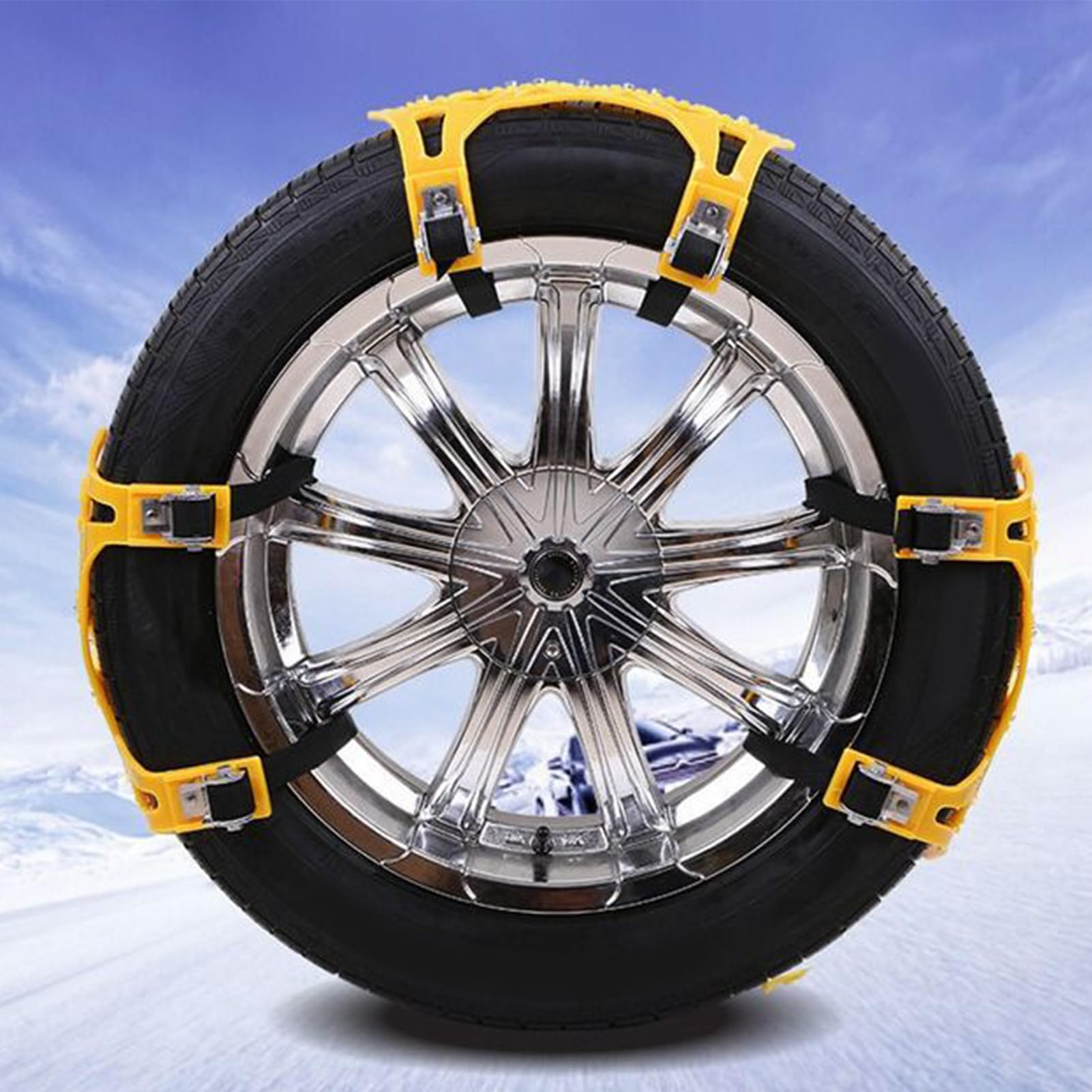 Catene Da Neve Trazione Invernale Neve Sicurezza Ruote SUV | Catene Per Neve E Fango Per Sicurezza Auto, Condizioni Invernali, Strade Rurali, Parcheggi, Guida In Montagna, Recupero