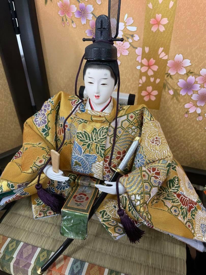 雛人形】 吉徳大光 一秀作「心」 木目込人形 親王平飾り(336-752