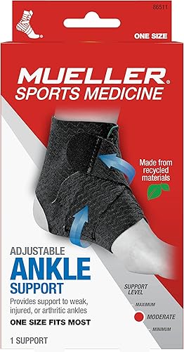 Miniatura 6 de Mueller Sports Medicine - Tobillera ajustable verde, para hombres y mujeres, negroverde, talla única