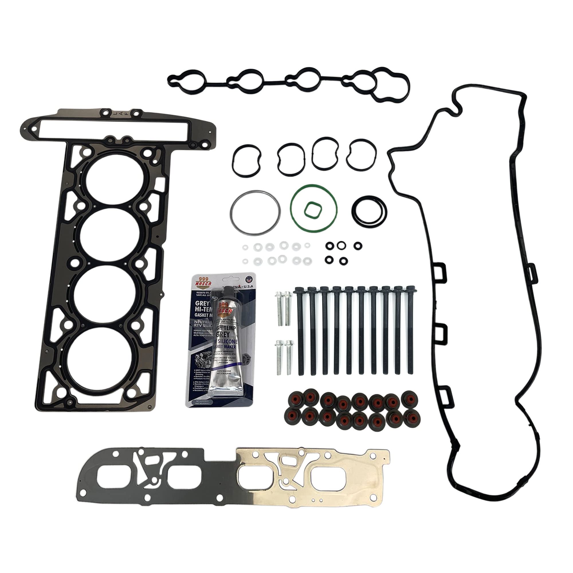 Partsflow Head Gasket Bolts Set For 2010 BUICK ALLURE For 2010-2013 BUICK LACROSSE For 2012-2013 BUICK LACROSSE For 2011-2013 BUICK REGAL For 2013 CHEVROLET MALIBU For 2010-2013 GMC TERRAIN 2.4L