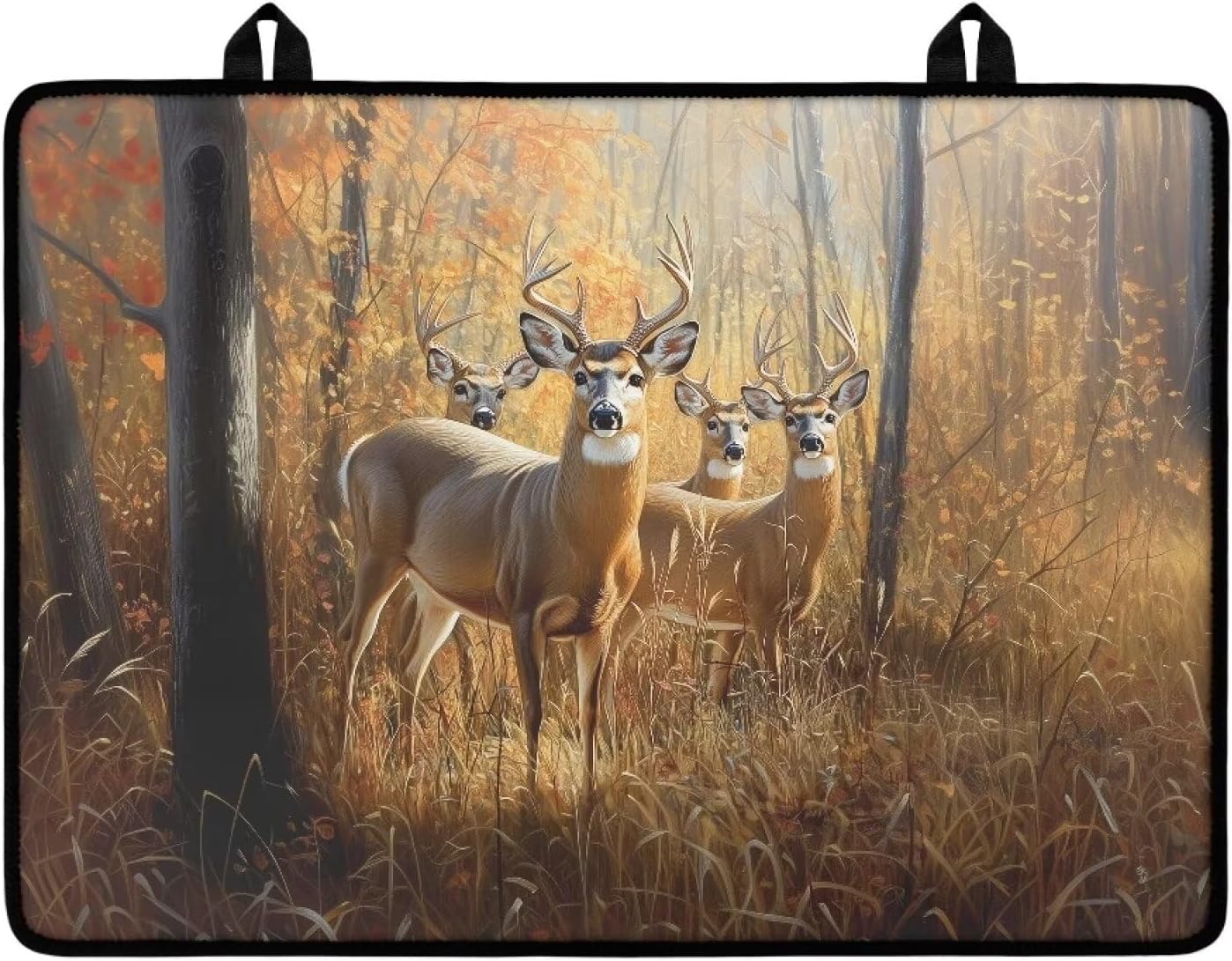 Universal Stove Top Cover Cooktop Protector Scratch-resistant Glass Top Stove Cover Multi-purpose Heat Resistant Mat Oil-Proof Kitchen Accessories Decor, Hunting Forest Deer